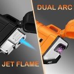 Windproof Dual Arc USB Lighter - 2 Pack