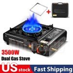3000W Dual Fuel Camping Stove for Windy Conditions