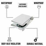 Silver Emergency Mylar Thermal Survival Blanket