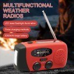 Hand Crank Solar Radio with LED Flashlight