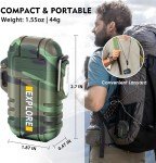 Waterproof Electric Double Arc Lighter - Survival Essential