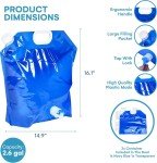 Collapsible Water Storage Bags - 2.6 Gal, 2 Pack