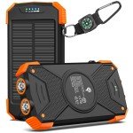 BLAVOR 10,000mAh Solar Power Bank with Flashlight