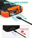 BLAVOR 10,000mAh Solar Power Bank with Flashlight