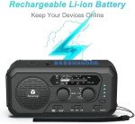 5000mAh Solar Hand Crank Emergency Radio Power Bank