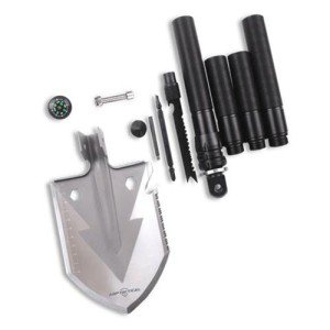 Compact Tactical Mulitool Shovel with Case