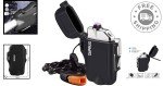 Windproof Plasma Lighter, Survival Whistle & Flashlight
