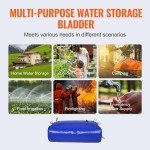 87 Gal Collapsible Water Storage Bladder - Blue PVC