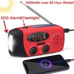 Solar Hand Crank Emergency Radio with Power Bank