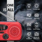 Solar Hand Crank Emergency Radio with Power Bank