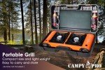 Compact 2-Burner Butane Stove for Camping