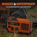 Hand Crank Solar Emergency Radio with Power Bank