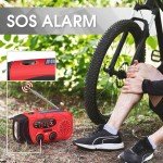 Solar Hand Crank Emergency Radio with Power Bank