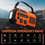 Hand Crank Solar Emergency Radio with Power Bank