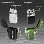 2 Pack Windproof Waterproof Lighters for Outdoor Survival