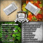 XL Thermal Mylar Blankets with Bonus Space Blanket