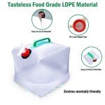 Collapsible 5 Gallon Water Container with Spigot