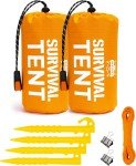 2-Person Waterproof Survival Tent with Thermal Mylar