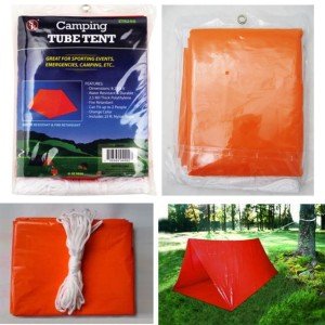 Emergency Tube Tent Set for Outdoor Survival