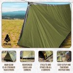 Compact Orange Survival Tent - Durable All-Season Shelter