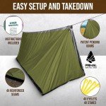Compact Orange Survival Tent - Durable All-Season Shelter