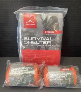 Emergency Survival Mylar Thermal Sleeping Bags & Tent