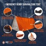 2-Person Waterproof Windproof Emergency Tube Tent