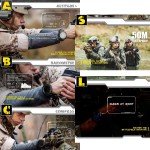 Tactical Men's Watch with Compass for Survival