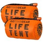 2-Pack Survival Tent for Two with Whistle
