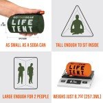 2-Pack Survival Tent for Two with Whistle