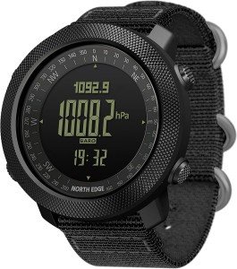 Men’s Tactical Outdoor Survival Watch with Compass