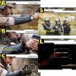 Men's Tactical Sports Watch with Compass