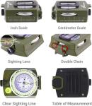 Military-Grade Waterproof Hiking Survival Compass