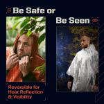 PREPARED4X Heavy Duty Waterproof Emergency Poncho 4 Pack