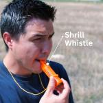 5-in-1 Survival Whistle: Whistle, Compass, Signal Mirror