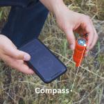 5-in-1 Survival Whistle: Whistle, Compass, Signal Mirror