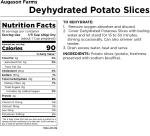 Augason Farms Dehydrated Potato Slices - Emergency Food