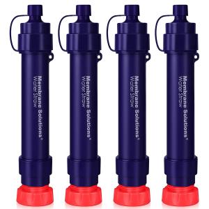 6-Pack Personal Water Filter Straws for Survival