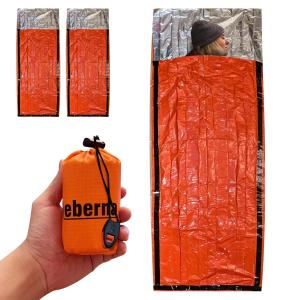 2 Pack Portable Emergency Thermal Sleeping Bags