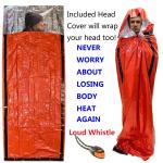 2 Pack Portable Emergency Thermal Sleeping Bags