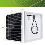 Topsolar 20W 12V Solar Panel Kit with Controller