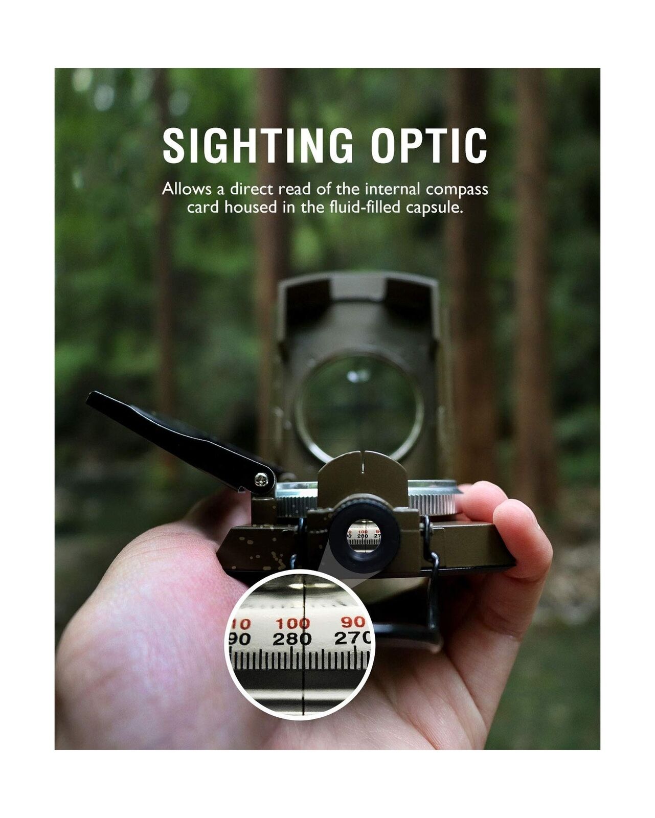 Military Metal Navigation Compass for Preppers