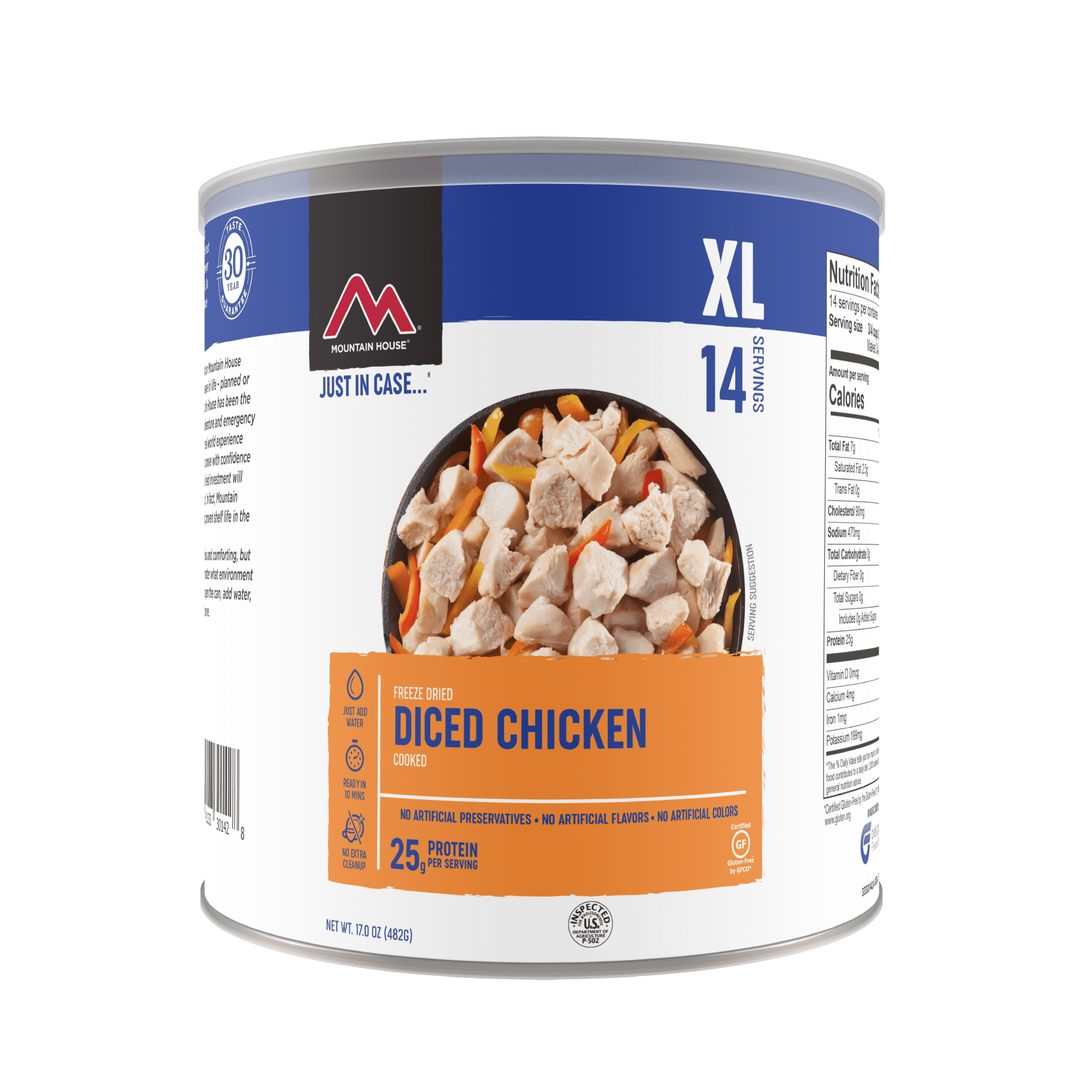 Mountain House Cooked Diced Chicken #10 Can