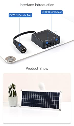 Semi-Flexible 10W Polycrystalline Solar Panel 18V