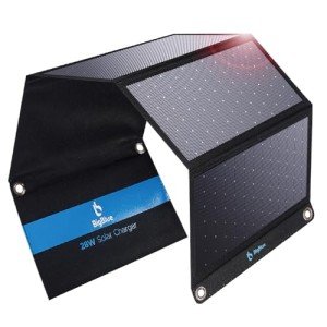 BigBlue 28W Portable Solar Charger with USB Ports