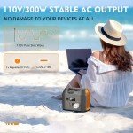 300W Portable Solar Battery Power Station