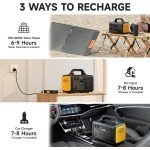 642.6WH Portable Solar Generator for Outdoor Use