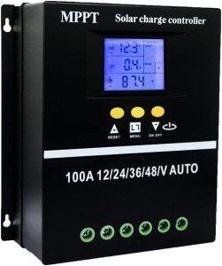 SOGTICPS 100A MPPT Solar Charge Controller with LCD