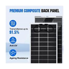 ECO-WORTHY 195W Bifacial 12V Solar Panel