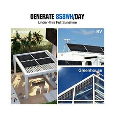 ECO-WORTHY 195W Bifacial 12V Solar Panel
